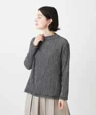 NHKGD30190 GIANNI LO GIUDICE(小さいサイズ)(メゾン ドゥ サンク) [日本製]カールマイヤーチェックカットソー ベージュ