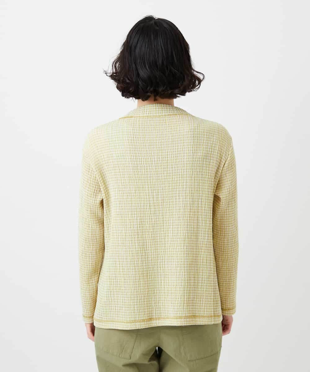 NHKGD30190 GIANNI LO GIUDICE(小さいサイズ)(メゾン ドゥ サンク) [日本製]カールマイヤーチェックカットソー ベージュ