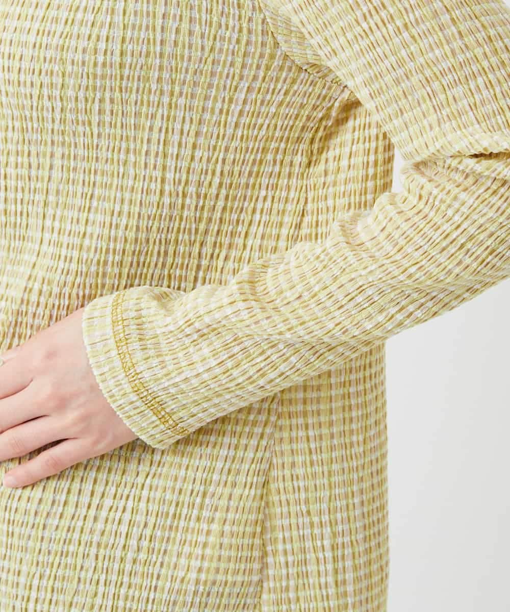 NHKGD30190 GIANNI LO GIUDICE(小さいサイズ)(メゾン ドゥ サンク) [日本製]カールマイヤーチェックカットソー ベージュ