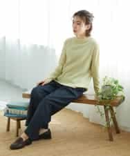 NHKGD30190 GIANNI LO GIUDICE(小さいサイズ)(メゾン ドゥ サンク) [日本製]カールマイヤーチェックカットソー ベージュ