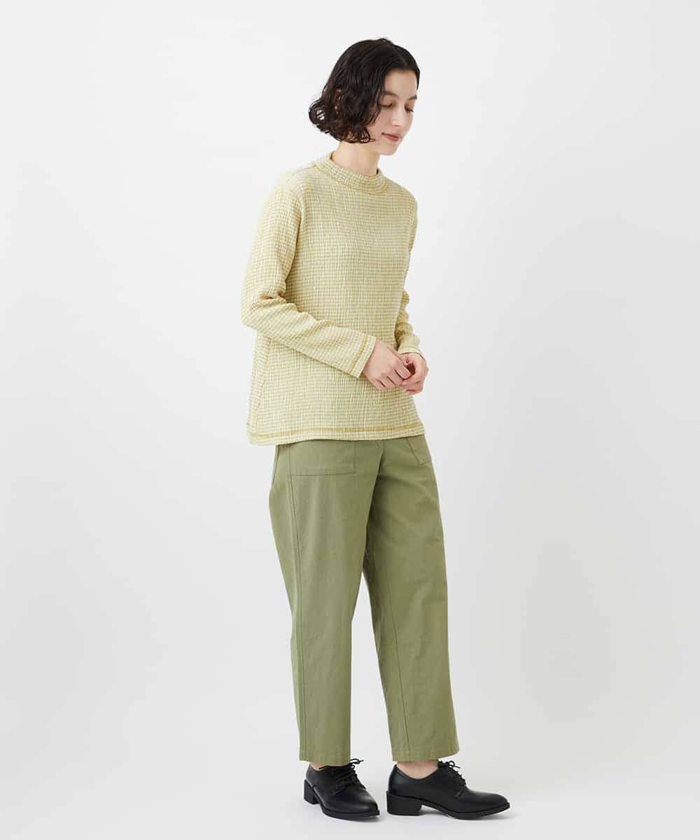 NHKGD30190 GIANNI LO GIUDICE(小さいサイズ)(メゾン ドゥ サンク) [日本製]カールマイヤーチェックカットソー ベージュ