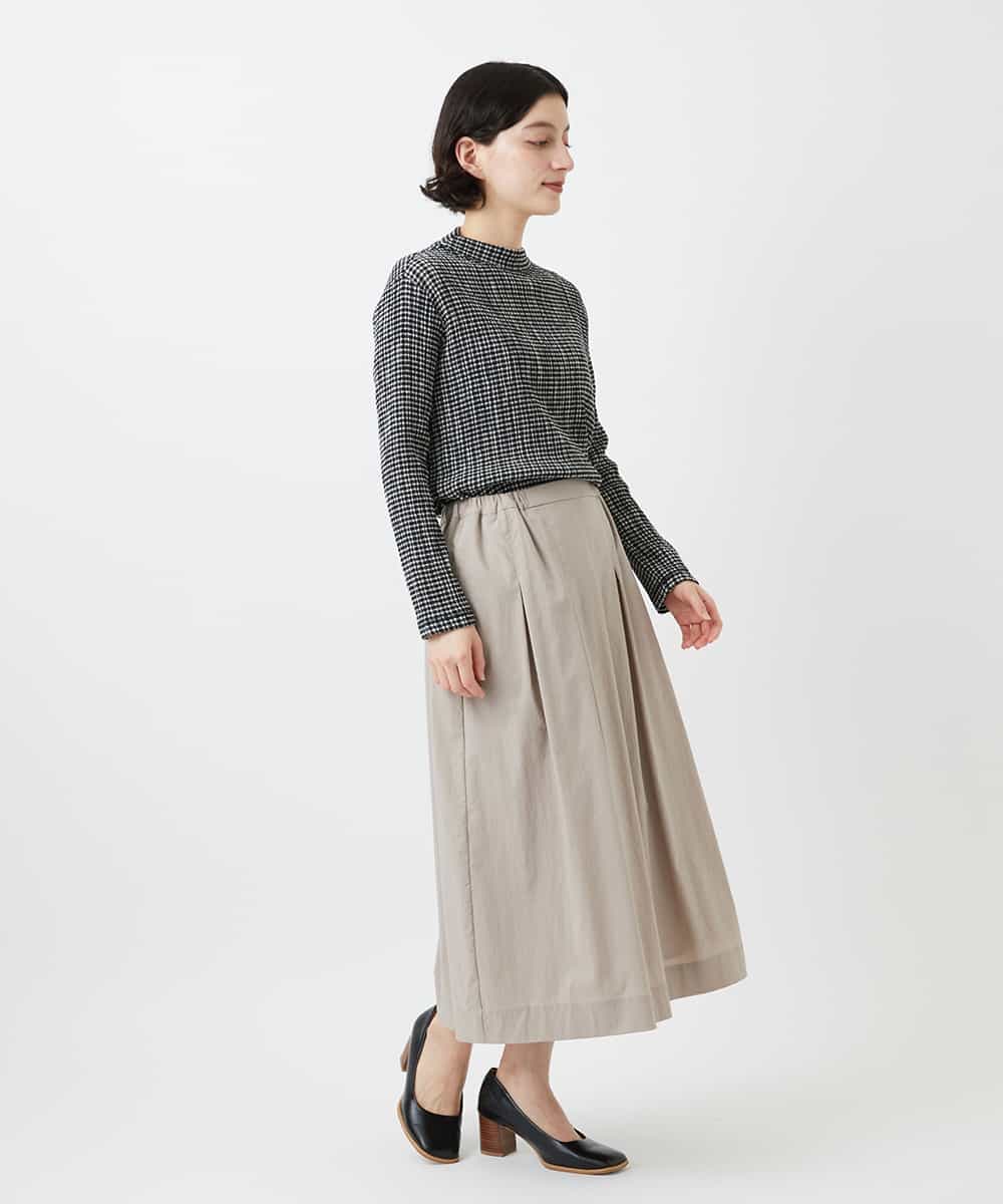 NHKGD30190 GIANNI LO GIUDICE(小さいサイズ)(メゾン ドゥ サンク) [日本製]カールマイヤーチェックカットソー ベージュ