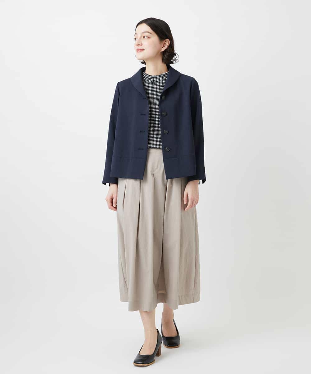 NHKGD30190 GIANNI LO GIUDICE(小さいサイズ)(メゾン ドゥ サンク) [日本製]カールマイヤーチェックカットソー ベージュ