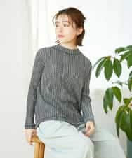 NHKGD30190 GIANNI LO GIUDICE(小さいサイズ)(メゾン ドゥ サンク) [日本製]カールマイヤーチェックカットソー ブラック