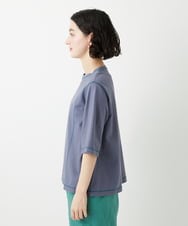 NHKGE40210 GIANNI LO GIUDICE(小さいサイズ)(メゾン ドゥ サンク) クールローレルスカイコットTシャツ ラベンダー