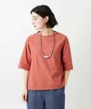 NHKGE40210 GIANNI LO GIUDICE(小さいサイズ)(メゾン ドゥ サンク) クールローレルスカイコットTシャツ オレンジ