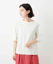 NHKGE40210 GIANNI LO GIUDICE(小さいサイズ)(メゾン ドゥ サンク) クールローレルスカイコットTシャツ ラベンダー