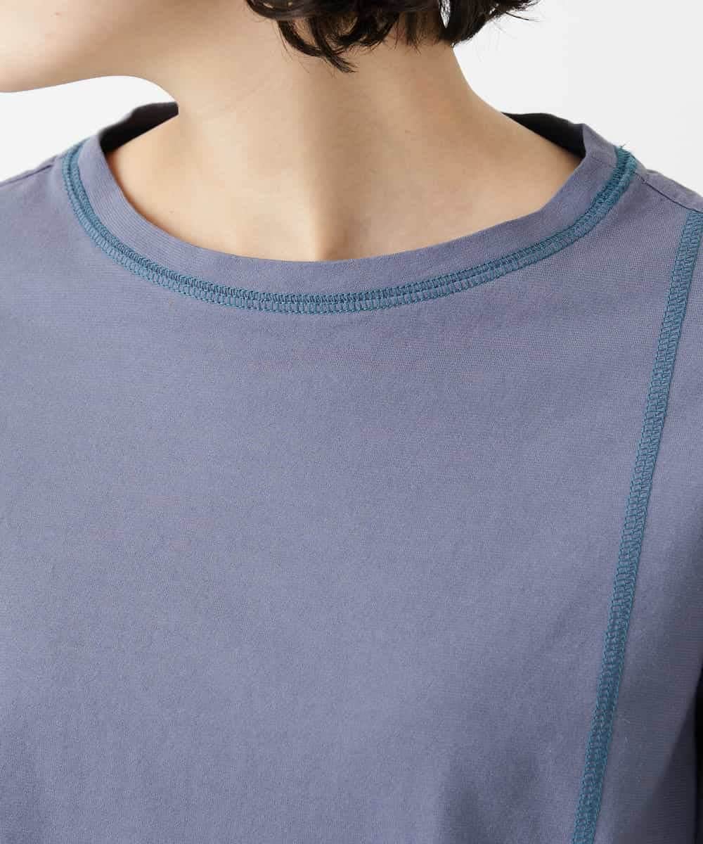 NHKGE40210 GIANNI LO GIUDICE(小さいサイズ)(メゾン ドゥ サンク) クールローレルスカイコットTシャツ ラベンダー