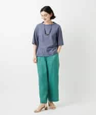 NHKGE40210 GIANNI LO GIUDICE(小さいサイズ)(メゾン ドゥ サンク) クールローレルスカイコットTシャツ ラベンダー