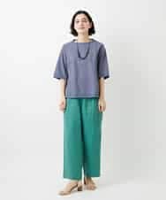 NHKGE40210 GIANNI LO GIUDICE(小さいサイズ)(メゾン ドゥ サンク) クールローレルスカイコットTシャツ ラベンダー