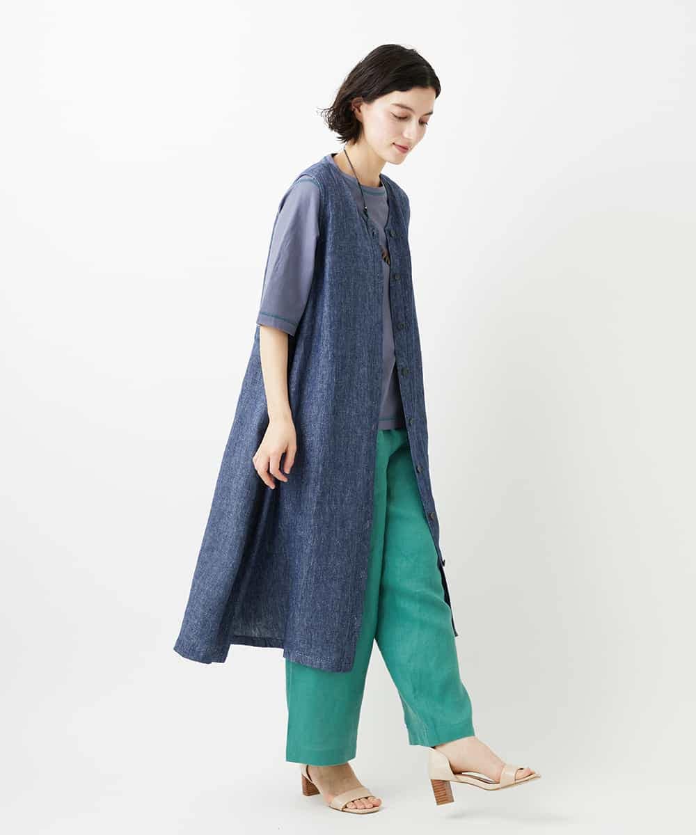 NHKGE40210 GIANNI LO GIUDICE(小さいサイズ)(メゾン ドゥ サンク) クールローレルスカイコットTシャツ ラベンダー