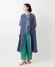 NHKGE40210 GIANNI LO GIUDICE(小さいサイズ)(メゾン ドゥ サンク) クールローレルスカイコットTシャツ ラベンダー