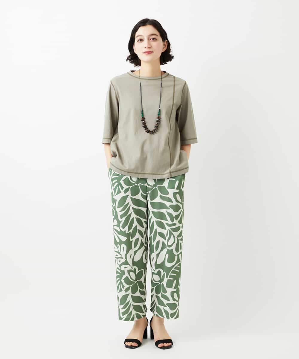 NHKGE40210 GIANNI LO GIUDICE(小さいサイズ)(メゾン ドゥ サンク) クールローレルスカイコットTシャツ ラベンダー