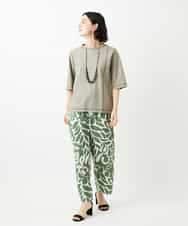 NHKGE40210 GIANNI LO GIUDICE(小さいサイズ)(メゾン ドゥ サンク) クールローレルスカイコットTシャツ ラベンダー