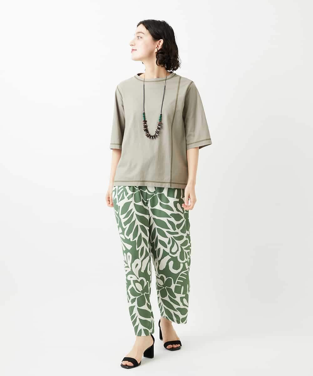 NHKGE40210 GIANNI LO GIUDICE(小さいサイズ)(メゾン ドゥ サンク) クールローレルスカイコットTシャツ ラベンダー