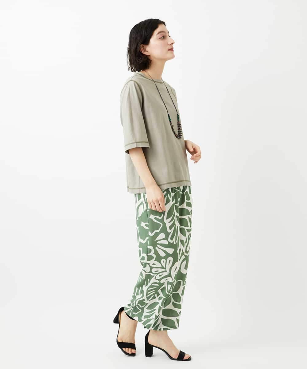 NHKGE40210 GIANNI LO GIUDICE(小さいサイズ)(メゾン ドゥ サンク) クールローレルスカイコットTシャツ ラベンダー