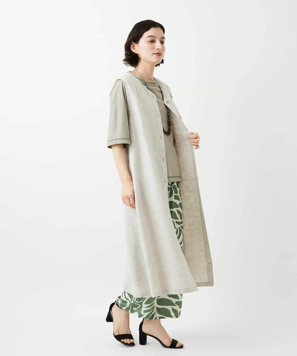 NHKGE40210 GIANNI LO GIUDICE(小さいサイズ)(メゾン ドゥ サンク) クールローレルスカイコットTシャツ ラベンダー