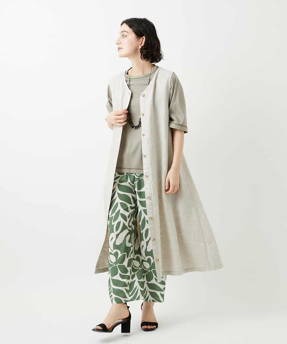 NHKGE40210 GIANNI LO GIUDICE(小さいサイズ)(メゾン ドゥ サンク) クールローレルスカイコットTシャツ ラベンダー