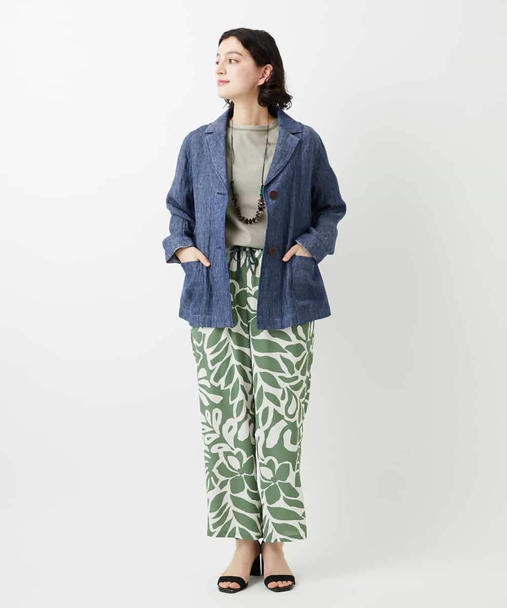 NHKGE40210 GIANNI LO GIUDICE(小さいサイズ)(メゾン ドゥ サンク) クールローレルスカイコットTシャツ ラベンダー