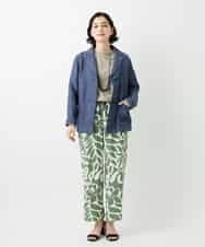 NHKGE40210 GIANNI LO GIUDICE(小さいサイズ)(メゾン ドゥ サンク) クールローレルスカイコットTシャツ ラベンダー