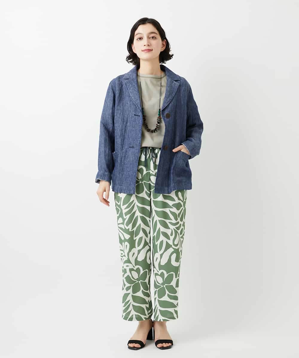 NHKGE40210 GIANNI LO GIUDICE(小さいサイズ)(メゾン ドゥ サンク) クールローレルスカイコットTシャツ ラベンダー