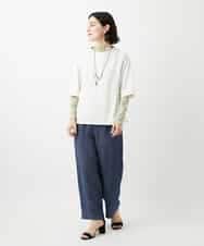 NHKGE40210 GIANNI LO GIUDICE(小さいサイズ)(メゾン ドゥ サンク) クールローレルスカイコットTシャツ ラベンダー