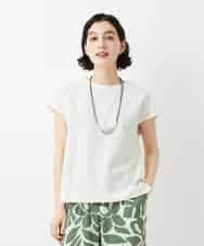 NHKGE41190 GIANNI LO GIUDICE(小さいサイズ)(メゾン ドゥ サンク) クールローレルスリーブレスカットソー ラベンダー