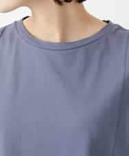 NHKGE41190 GIANNI LO GIUDICE(小さいサイズ)(メゾン ドゥ サンク) クールローレルスリーブレスカットソー ラベンダー