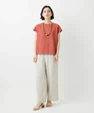 NHKGE41190 GIANNI LO GIUDICE(小さいサイズ)(メゾン ドゥ サンク) クールローレルスリーブレスカットソー ラベンダー