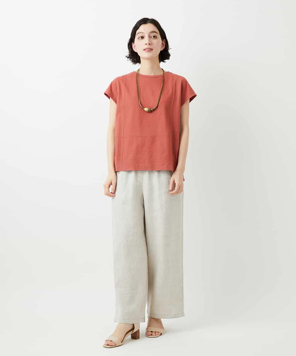 NHKGE41190 GIANNI LO GIUDICE(小さいサイズ)(メゾン ドゥ サンク) クールローレルスリーブレスカットソー ラベンダー