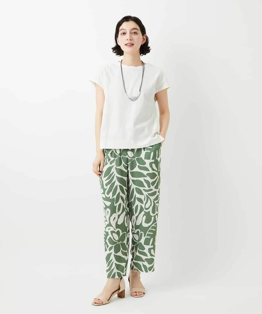 NHKGE41190 GIANNI LO GIUDICE(小さいサイズ)(メゾン ドゥ サンク) クールローレルスリーブレスカットソー ラベンダー