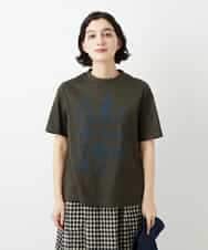 NHKGE42180 GIANNI LO GIUDICE(小さいサイズ)(メゾン ドゥ サンク) [日本製]天竺シルケットカットソー カーキ