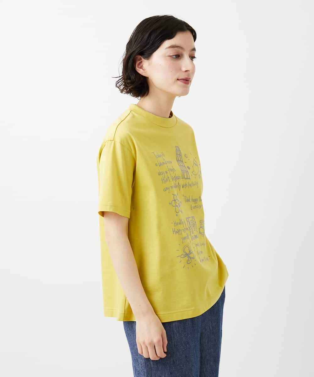 NHKGE42180 GIANNI LO GIUDICE(小さいサイズ)(メゾン ドゥ サンク) [日本製]天竺シルケットカットソー ホワイト