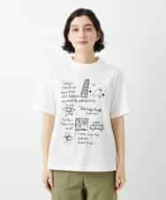 NHKGE42180 GIANNI LO GIUDICE(小さいサイズ)(メゾン ドゥ サンク) [日本製]天竺シルケットカットソー ホワイト