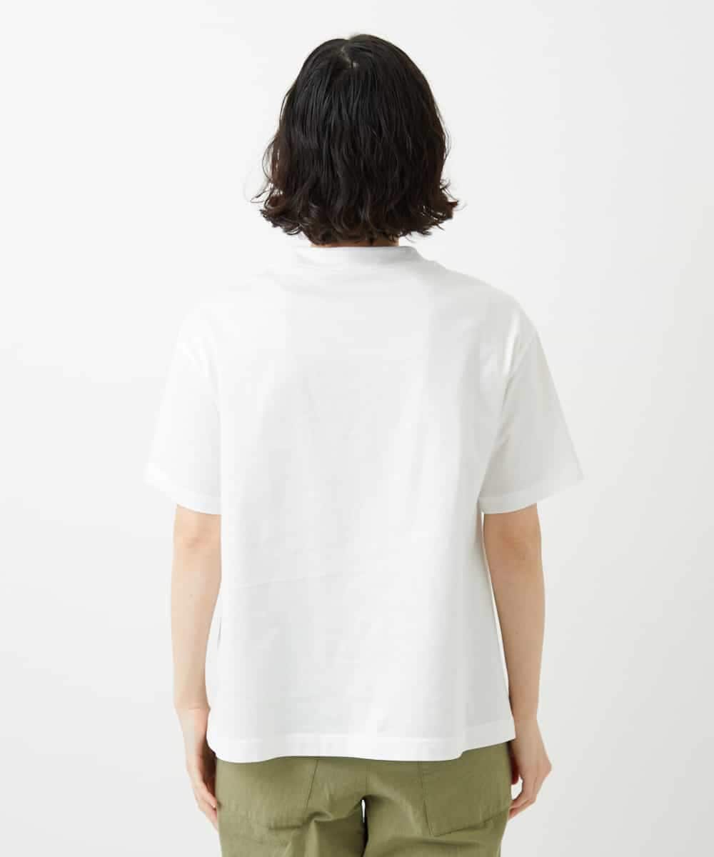 NHKGE42180 GIANNI LO GIUDICE(小さいサイズ)(メゾン ドゥ サンク) [日本製]天竺シルケットカットソー ホワイト