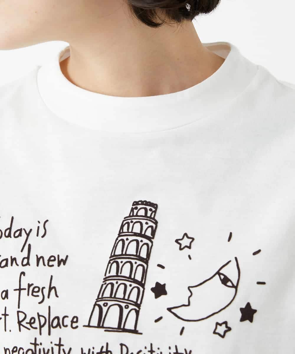 NHKGE42180 GIANNI LO GIUDICE(小さいサイズ)(メゾン ドゥ サンク) [日本製]天竺シルケットカットソー ホワイト