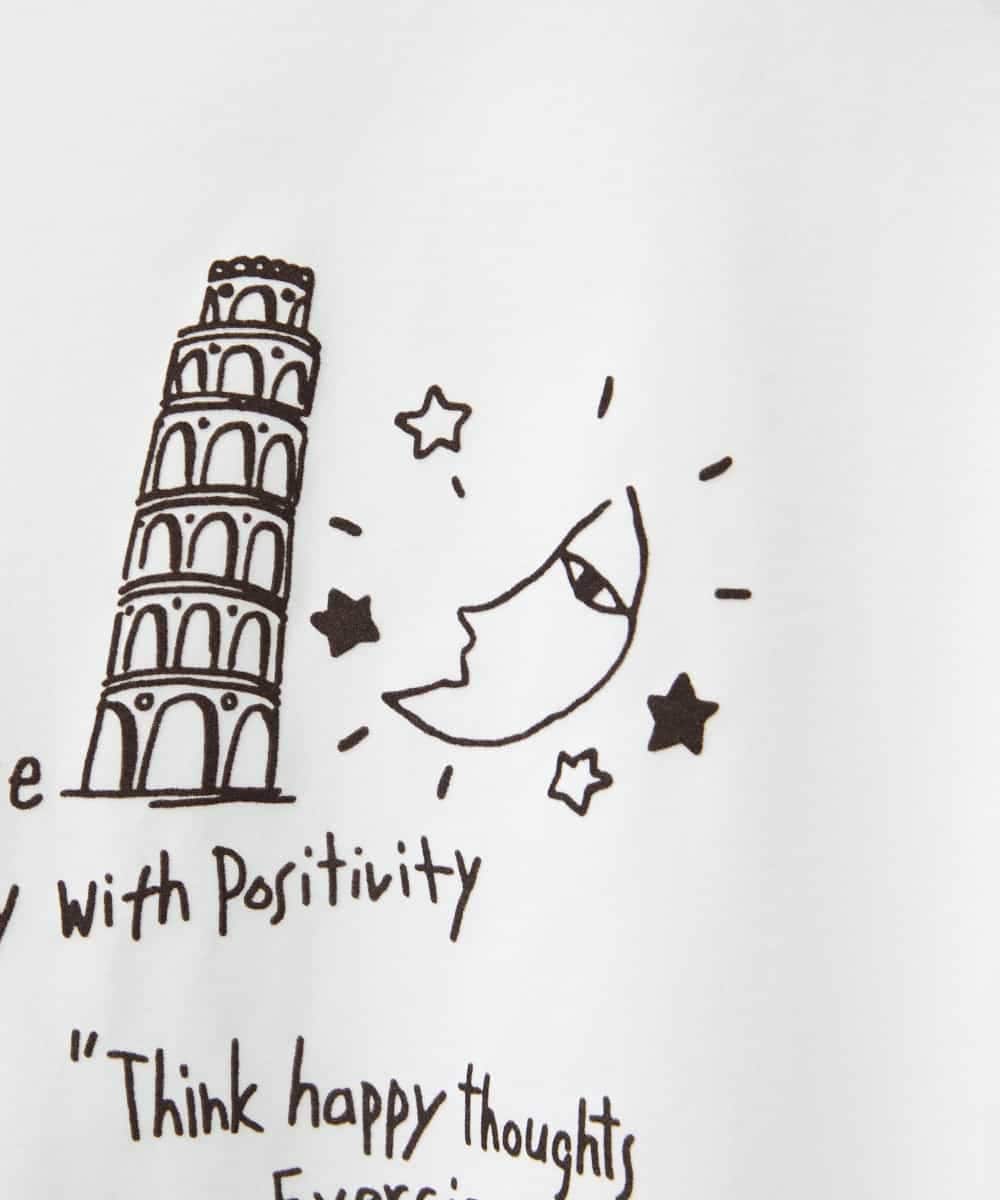 NHKGE42180 GIANNI LO GIUDICE(小さいサイズ)(メゾン ドゥ サンク) [日本製]天竺シルケットカットソー ホワイト