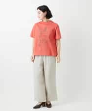 NHKGE42180 GIANNI LO GIUDICE(小さいサイズ)(メゾン ドゥ サンク) [日本製]天竺シルケットカットソー ホワイト