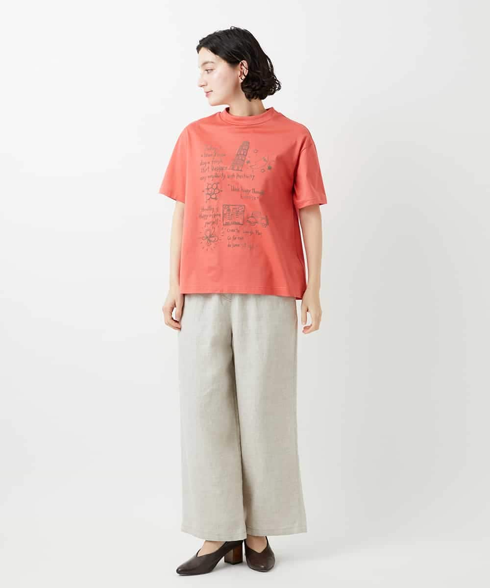 NHKGE42180 GIANNI LO GIUDICE(小さいサイズ)(メゾン ドゥ サンク) [日本製]天竺シルケットカットソー ホワイト