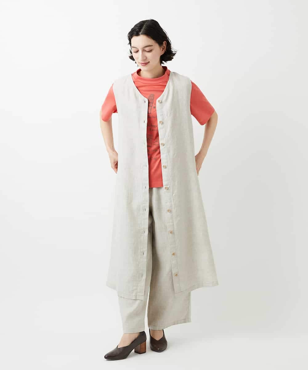 NHKGE42180 GIANNI LO GIUDICE(小さいサイズ)(メゾン ドゥ サンク) [日本製]天竺シルケットカットソー ホワイト