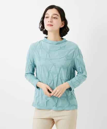 NHKGE46170 GIANNI LO GIUDICE(小さいサイズ) [日本製]麻混シャーリングカットソー