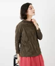 NHKGE46170 GIANNI LO GIUDICE(小さいサイズ)(メゾン ドゥ サンク) [日本製]麻混シャーリングカットソー ライトブルー