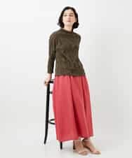 NHKGE46170 GIANNI LO GIUDICE(小さいサイズ)(メゾン ドゥ サンク) [日本製]麻混シャーリングカットソー ライトブルー