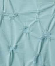 NHKGE46170 GIANNI LO GIUDICE(小さいサイズ)(メゾン ドゥ サンク) [日本製]麻混シャーリングカットソー ライトブルー