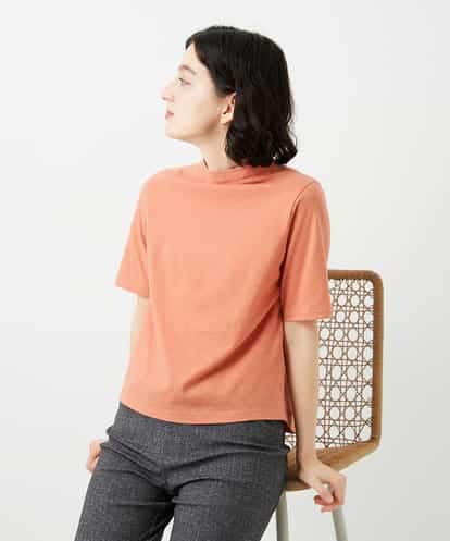 NHKGE48110 GIANNI LO GIUDICE(小さいサイズ) [日本製]綿麻ボトルネック天竺カットソー