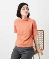 NHKGE48110 GIANNI LO GIUDICE(小さいサイズ)(メゾン ドゥ サンク) [日本製]綿麻ボトルネック天竺カットソー ライトブルー