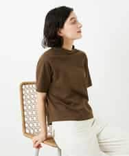 NHKGE48110 GIANNI LO GIUDICE(小さいサイズ)(メゾン ドゥ サンク) [日本製]綿麻ボトルネック天竺カットソー ライトブルー