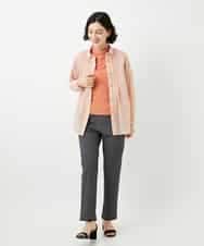 NHKGE48110 GIANNI LO GIUDICE(小さいサイズ)(メゾン ドゥ サンク) [日本製]綿麻ボトルネック天竺カットソー ライトブルー