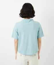 NHKGE48110 GIANNI LO GIUDICE(小さいサイズ)(メゾン ドゥ サンク) [日本製]綿麻ボトルネック天竺カットソー ライトブルー