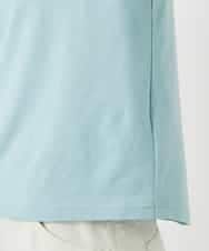 NHKGE48110 GIANNI LO GIUDICE(小さいサイズ)(メゾン ドゥ サンク) [日本製]綿麻ボトルネック天竺カットソー ライトブルー